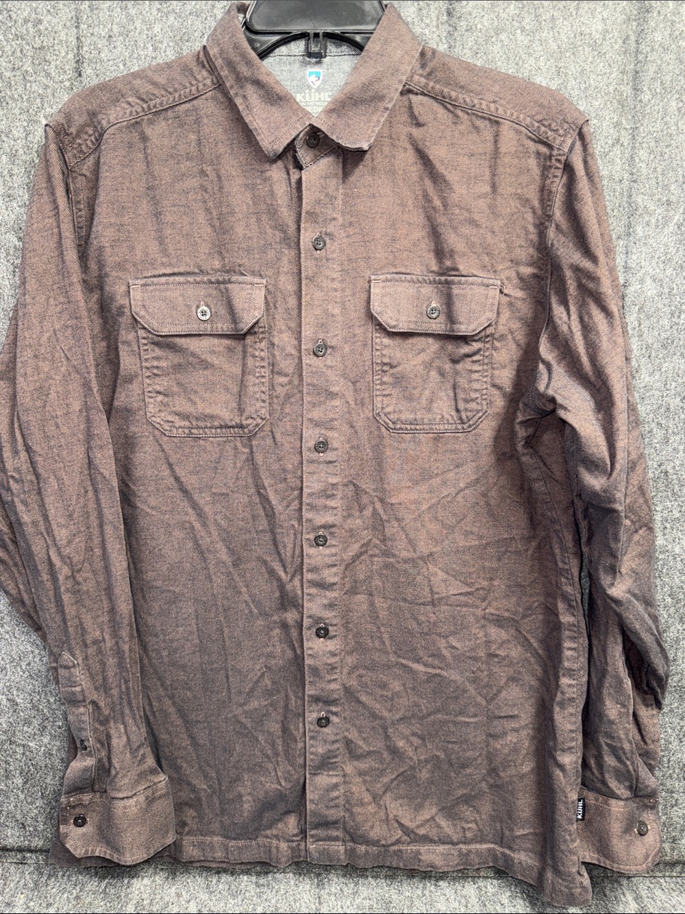 KUHL Men's Brown Button-Front Shirt Jacket